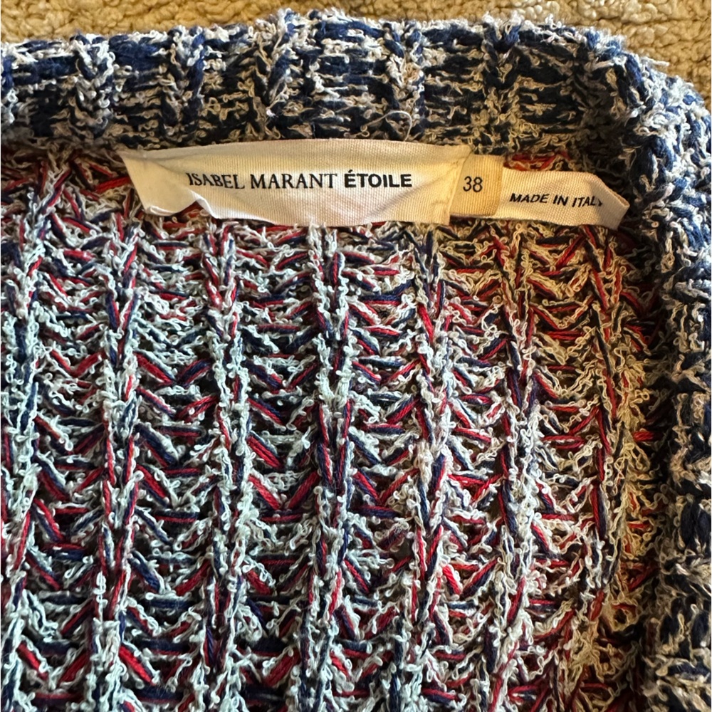 ISABEL MARANT ETOILE Maverick Americana Multi Color Sweater - Size 38 - Picture 8 of 9